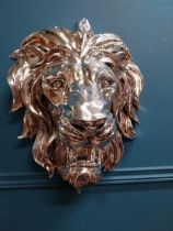 Decorative wall hanging Lion's mask. {53 cm H x 40 cm W}.