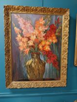 Still Life - Oil on board mounted in gilt frame - M H Piekaar {102 cm H x 81 cm W}.