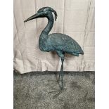 Bronze model of a Heron.