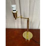 Unusual brass adjustable lamp.