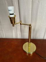 Unusual brass adjustable lamp.