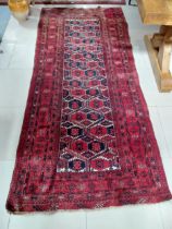 Early 20th C. Persian carpet runner {265 cm L x 120 cm W}.