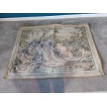 20th C. tapestry depicting Grecian scene {130 cm H 180 cm W 5cm D}.