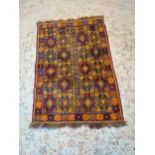 Decorative Persian rug {130 cm L x 88 cm W}.{ cm H cm W cm D}.