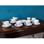Twenty one piece Royal Imperial bone china tea service.{ cm H cm W cm D}.