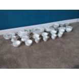 Fifty two piece Royal Standard ceramic tea service.{ cm H cm W cm D}.
