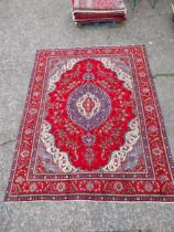 Good quality decorative Persian carpet square {390cm W x 290cm L}