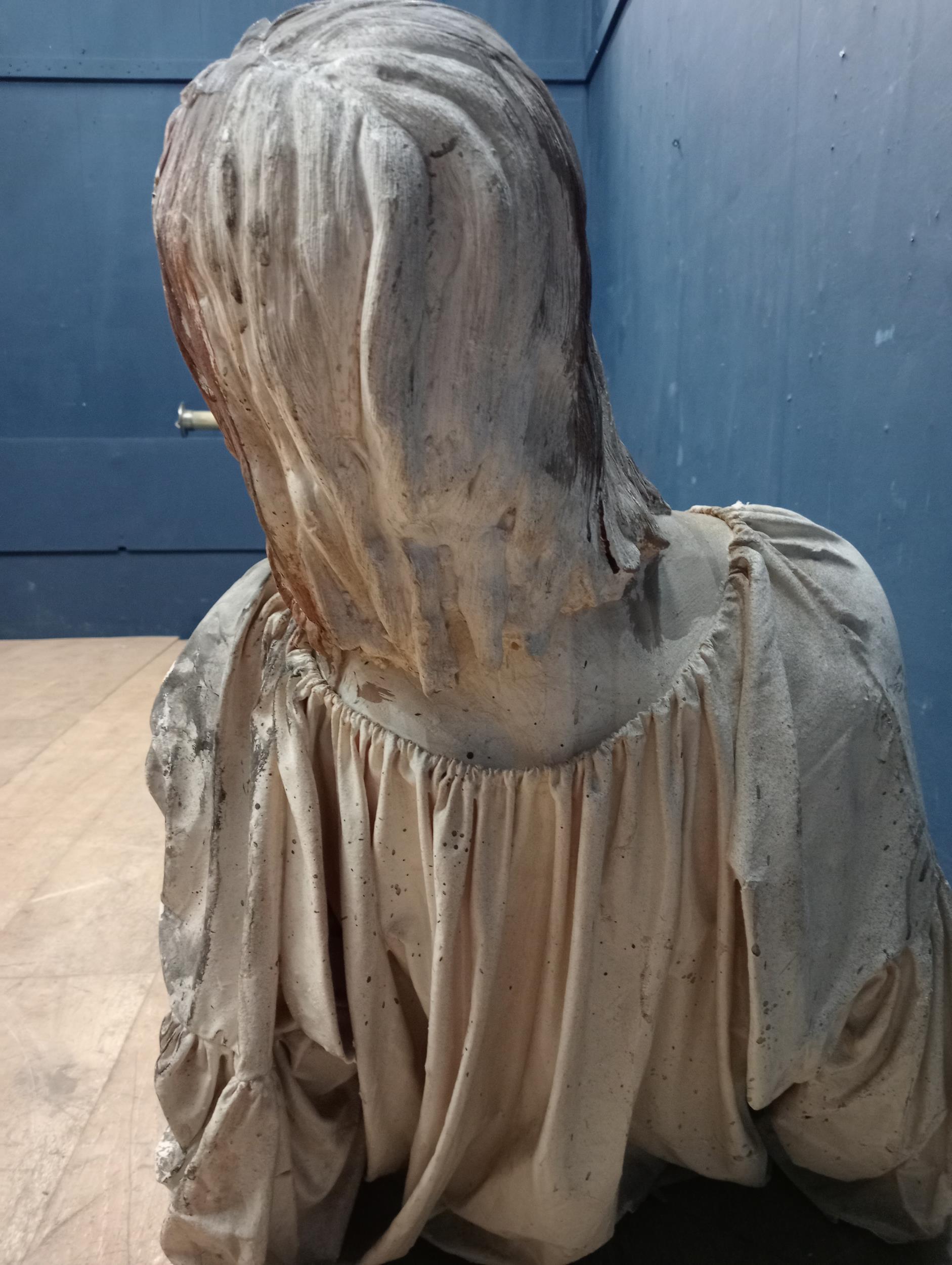 Paper Mache figure of a Women {H 66cm x W 110cm x D 70cm }. - Image 3 of 3