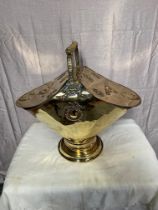 Decorative Brass coal helmet.