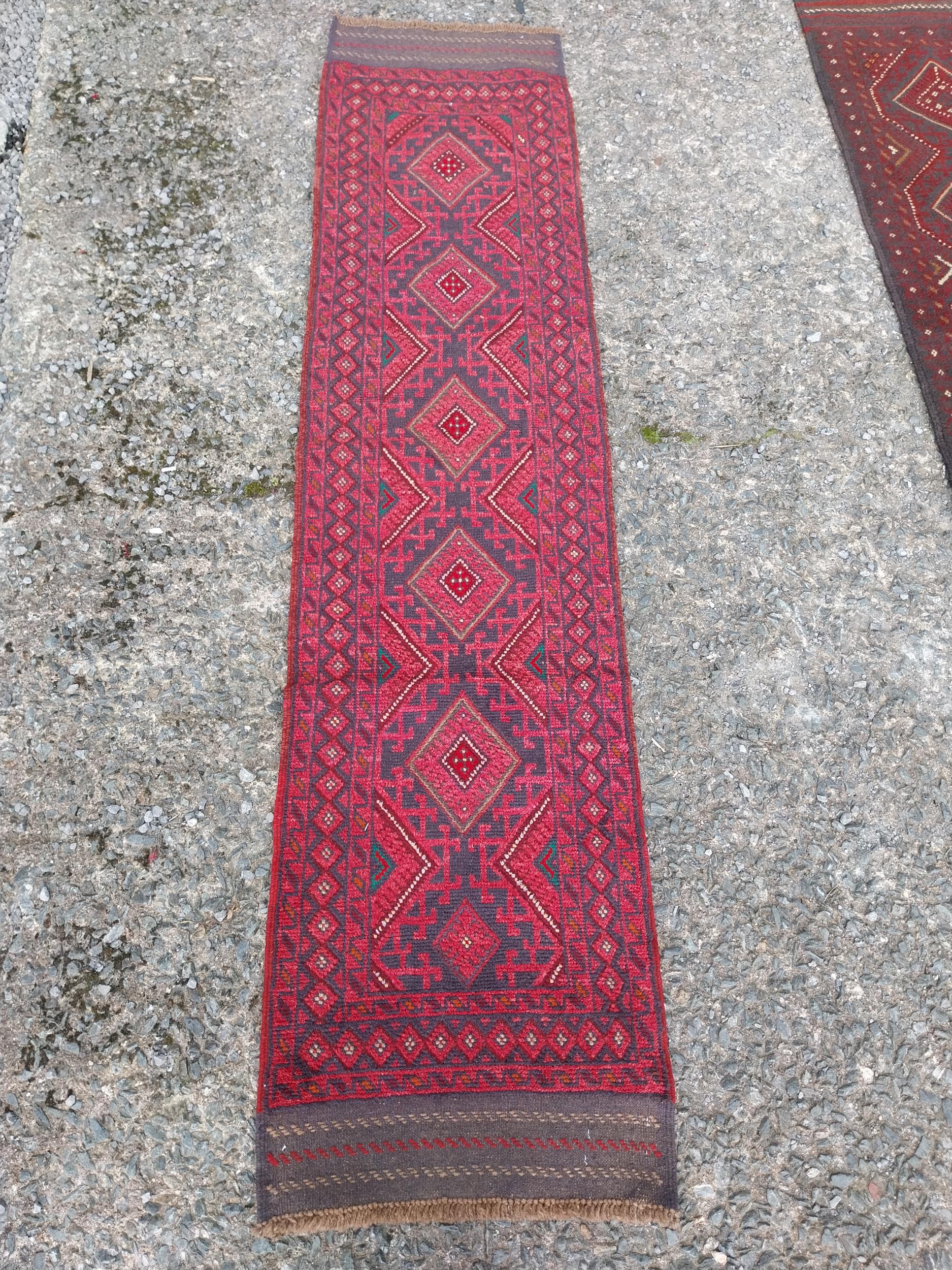 Good quality decorative carpet runner {260cm W x 60cm L}