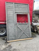 Film prop, wooden stable door used in the TV series Penny Dreadful {275cm H x 175cm W}