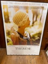 Therese film advertising print {100 cm H x 70 cm W}.