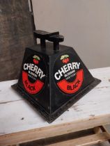 Cherry Blossom shoe polish advertising stand {32 cm H x 39 cm W x 34 cm D}.