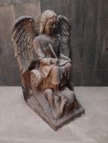 Resin figure of a Gothic Angel originally from 'Rain of Fire' film {123 cm H x 75 cm W x 70 cm D}.