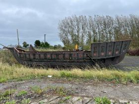 Working full-sized replica Viking longboats from the filming of Netflix’s Vikings: Valhalla {46 ft