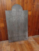 Vintage For The Best Bread use Washburn Crosby Flour hand painted wooden advertising sign {110 cm