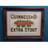 Guinness In Bottle Extra Stout framed advertising print {65 cm H x 84 cm W}.