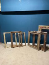 Collection of six 19th C. picture frames (in need of some restoration)