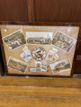 John Players and Sons Dublin Factory and Offices framed montage {46 cm H x 59 cm W}.