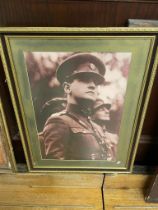 Micheal Collins framed black and white print {69 cm H x 59 cm W}.