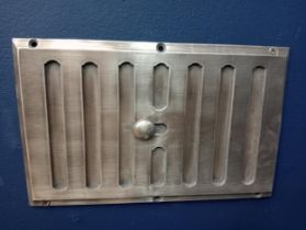 Brass wall vent {H 15cm x W 24cm }.