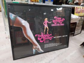 The Happy Hooker - She's Naughty, She's Fun framed movie poster {79 cm H x 104 cm W}.