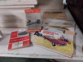 Two Provincial Bus Timetables Summer 1948 and Winter 1963/64 and collection of 1950's motoring