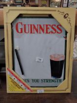 Guinness For Strength Notice Board. {49 cm H x 38 cm W}.