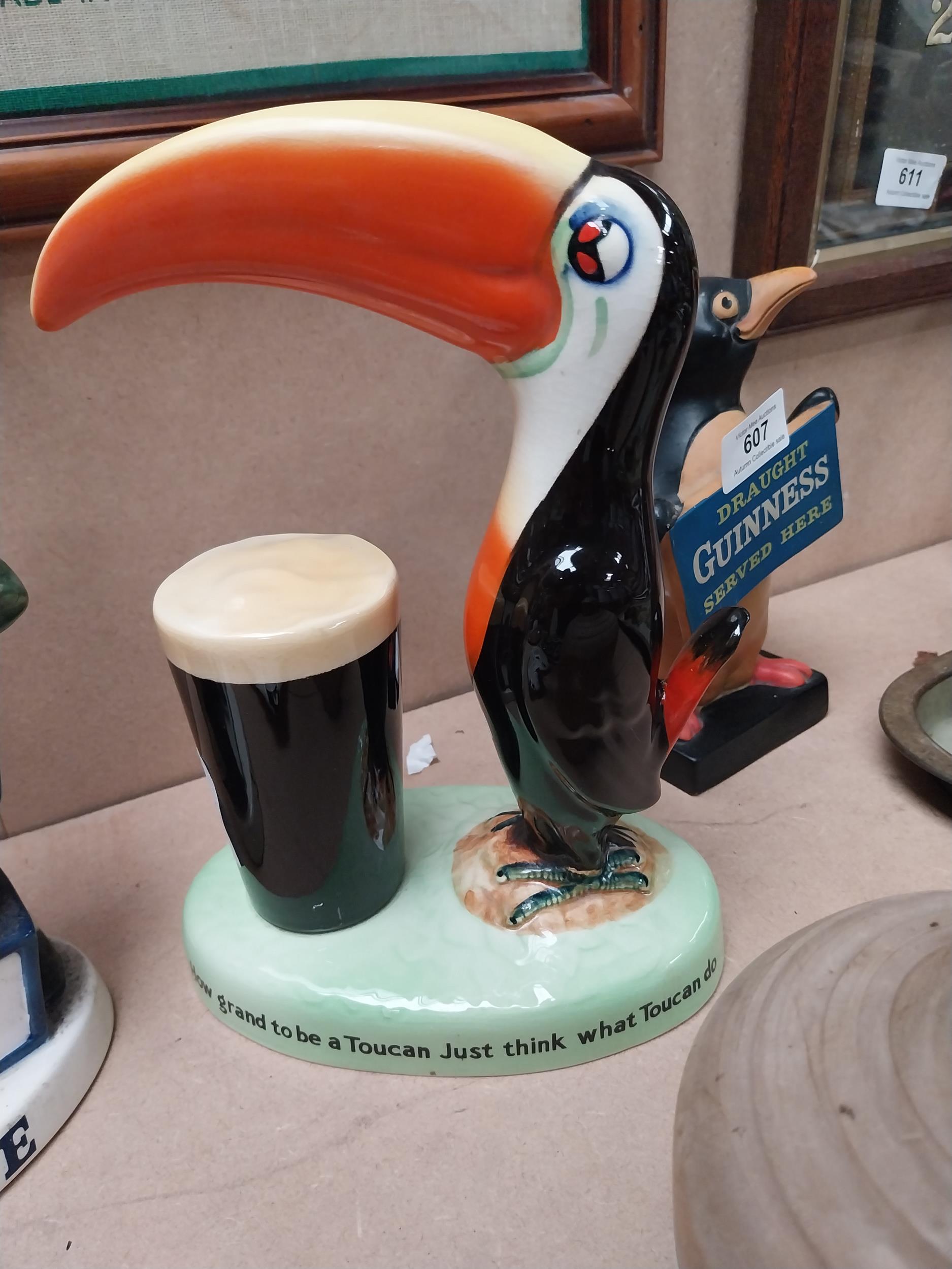 Guinness Toucan lamp base. {24 cm H x 17 cm W x 10 cm D}. - Image 3 of 4