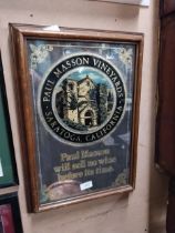 Paul Masson Vineyard Saratoga will sell no wine before this time framed reverse painted glass