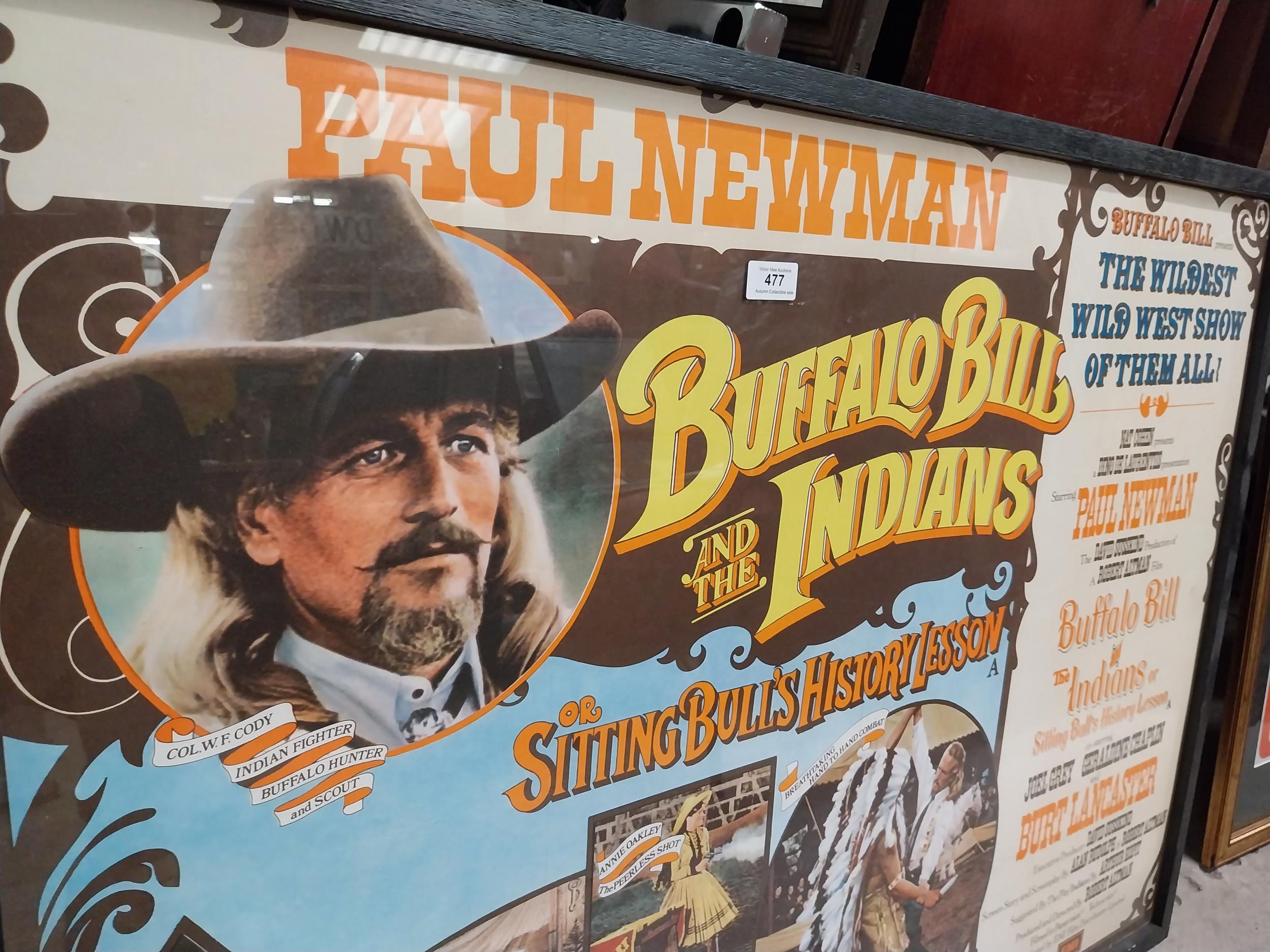 Original Buffalo Bill and The Indians framed movie poster {79 cm H x 104 cm W}. - Image 6 of 7