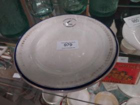 Vigeuer De Dessus Belvedere Hotel Arklow pottery side plate. {17 cm Dia.}.