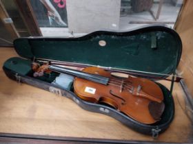 Cased Violin.
