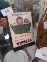Vinolia Soap advertising postcards in display packet. {15 cm H x 10 cm W}.