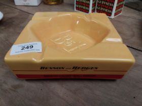 Benson and Hedges Wade ashtray {4 cm h x 16 cm W x 16 cm D} and Sun Fresh Sparkling Burleighware