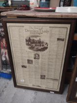 Story of Drunken Thady A Legend of Limerick framed print. {69 cm H x 52 cm W}.