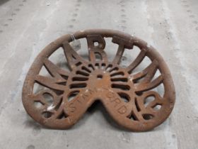 19th C. Martin Stamford cast iron machine seat. {47 cm W x 42 cm D}.
