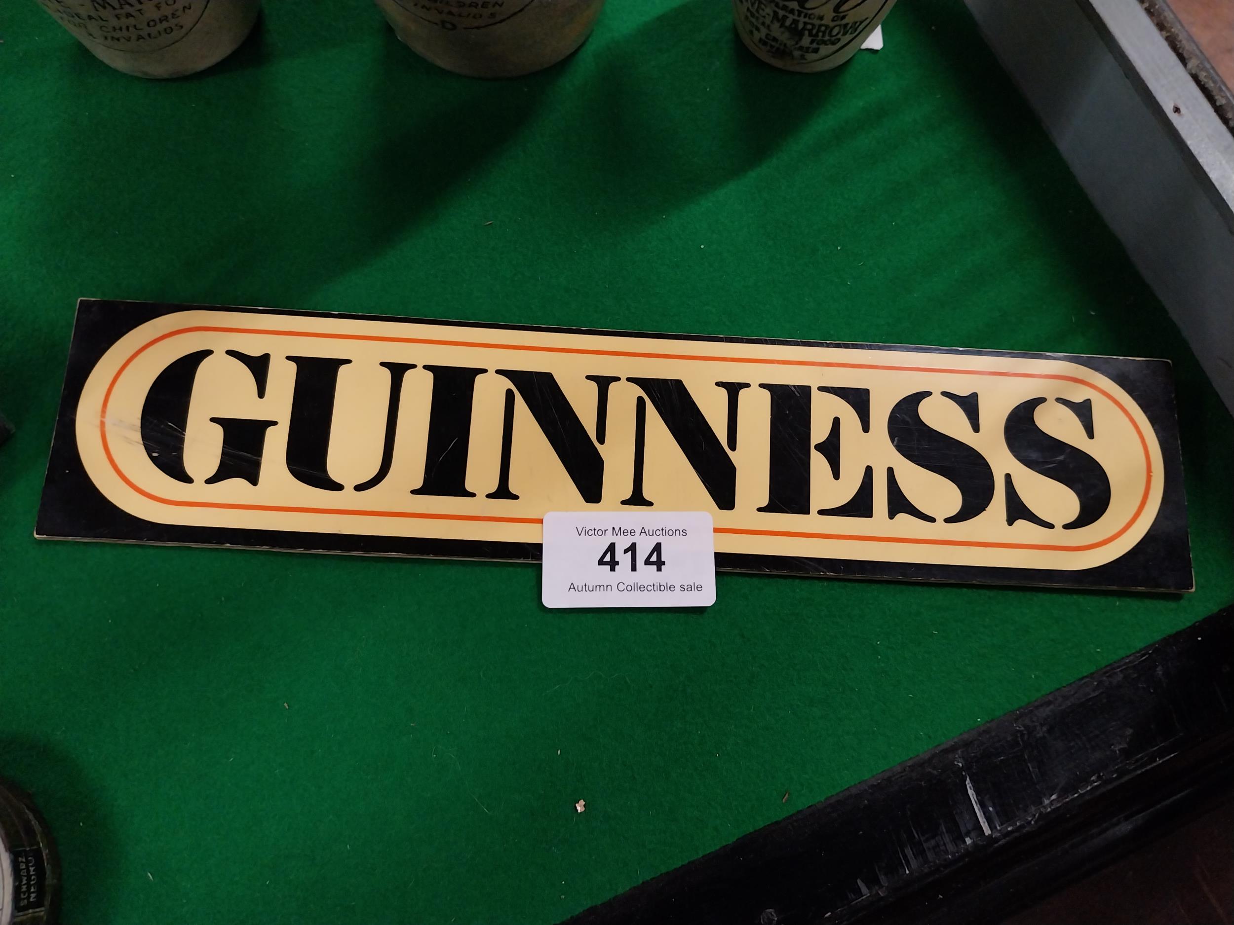 Guinness stick on advertising sign. {5 cm H x 16 cm W}. - Image 2 of 2