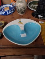 Babycham Beswick ceramic advertising ashtray. {5 cm H x 29 cm W x 25 cm W}/