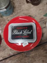 Carling Black Label ceramic change tray. {24 cm H x 26 cm W}.