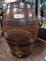 19th C. stoneware Brandy dispenser. {37 cm H x 24 cm Diam}.