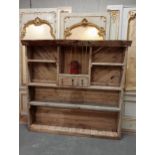 Reclaimed wood bar back {H 181cm x W 190cm x D 31cm }.