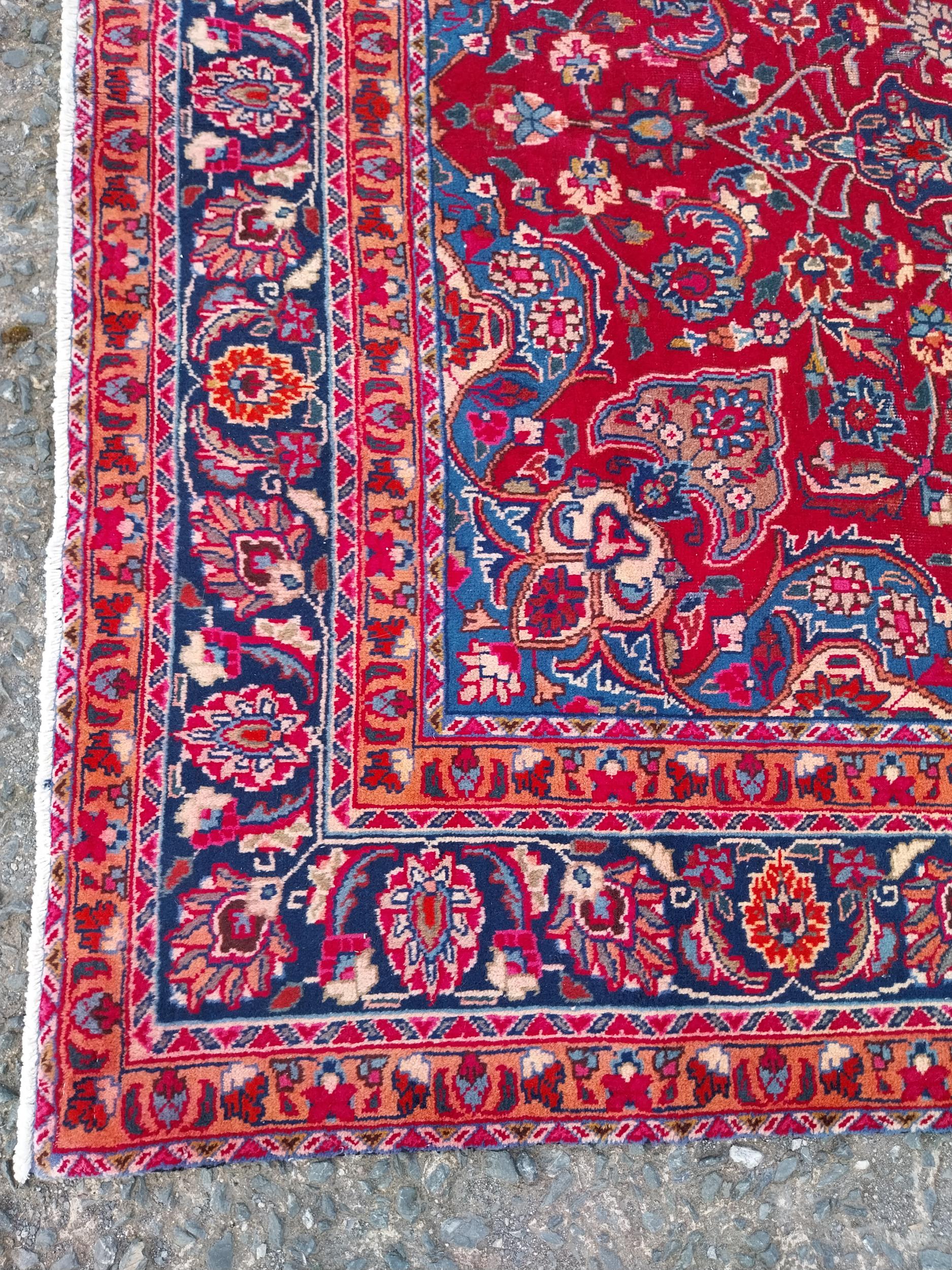 Good quality decorative Persian carpet square {300cm W x 209cm L} (not available to view in - Image 2 of 4