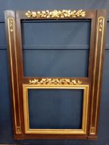 19th C. Gilt wood frame in the Regency style decorated with flowers. {H 183cm x W 130cm x D 5cm}.