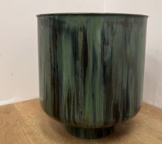 Decorative Metal painted planter. {Dia 47cm x H 54 cm }.