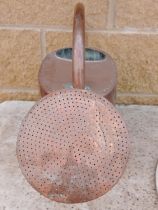 19th C. Copper watering can {H 40cm x W 60cm x D 19cm}.