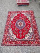 Good quality decorative Persian carpet square {390cm W x 290cm L} (not available to view in