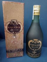 Bottle of Napoleon Brandy {75CL in size}.