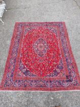 Good quality decorative Persian carpet square {385cm W x 292cm L} (not available to view in