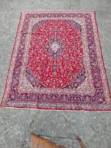 Good quality decorative Persian carpet square {395cm W x 295cm L} (not available to view in